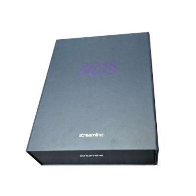 New Customized Black Cardboard Luxury Gift Packing Paper Box