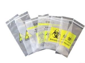 Medical Resealable Biohazardous Plastic Bags, Specimen Transport Bag