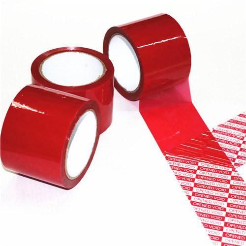 EXW Anti Counterfeiting Tamper Evident Custom Printing Security Tape Void Tape Bag Sealing Tape