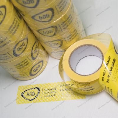 Tamper Proof Security Carton Adhesive Tape with Serial Number