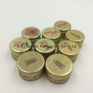 22mm Printed Healthcare Bottle Cap Aluminium Pilfer Proof Caps