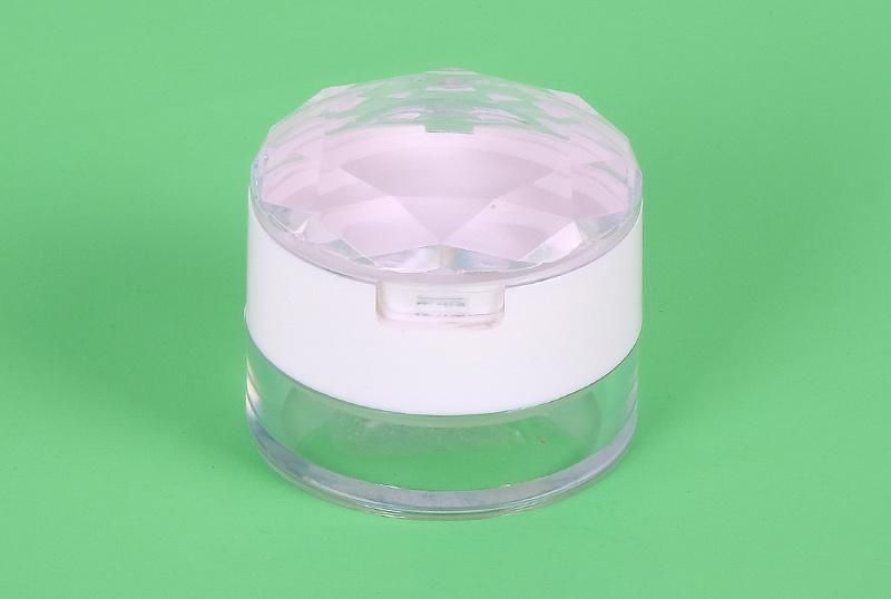 Hot Selling Empty Plastic Transparent Loose Powder Box for Loose Powder Acrylic Powder