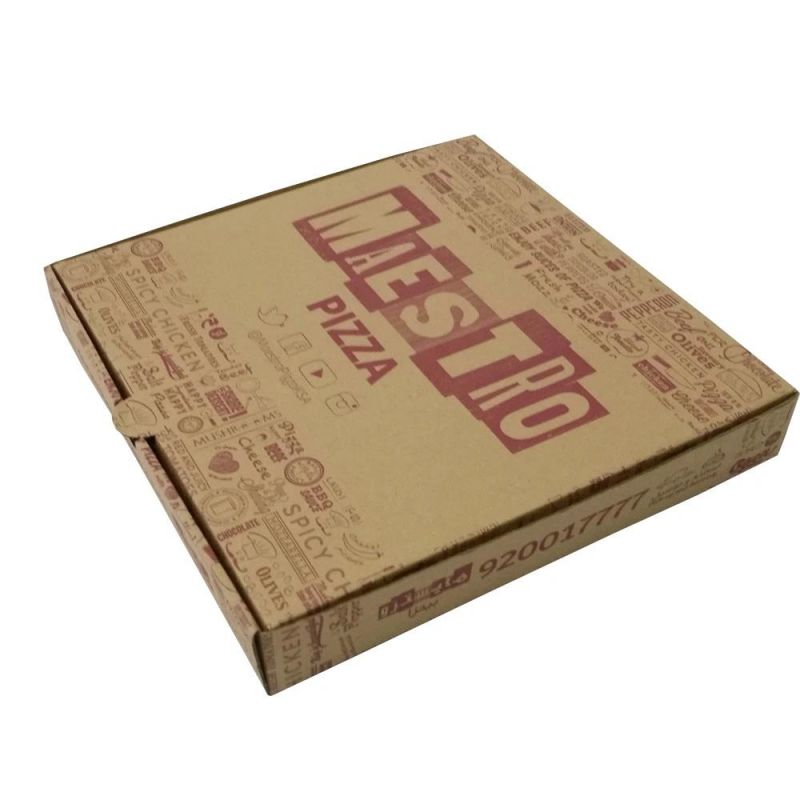 Professional Factory Custom White Pizza Box Tuck for Packaging