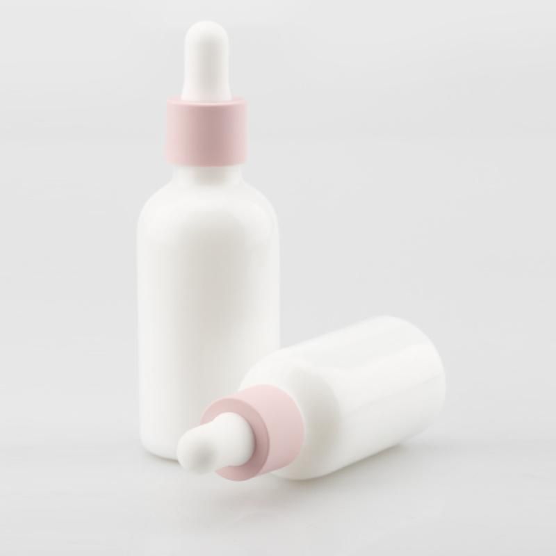 porcelain White Empty Face Serume Liquid Foundation Bottle Custom 30ml Glass Bottles with Box