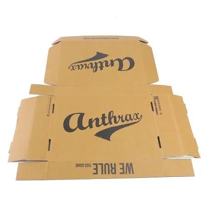 High Quality Currgated Paper Box with Black Logo Printing