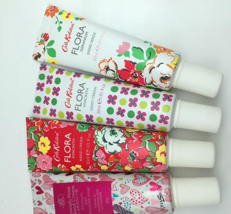 Plastic Round Empty Hand Cream Tube Container with Octagon Cap Layer Surface Cosmetic PCS