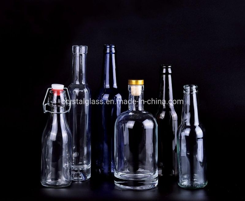 Boston Round Beverage Glass Juice Bottle 350ml 500ml