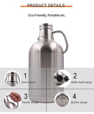 BPA Free Double Wall Sports Drink 4lt Water Bottle Growler