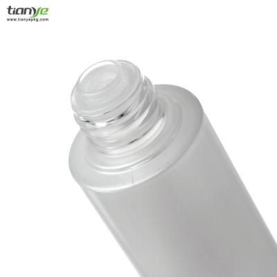 120ml Cylinder with Flat Shoulder Toner/Lotion/Pump Sprayer Pet Bottle