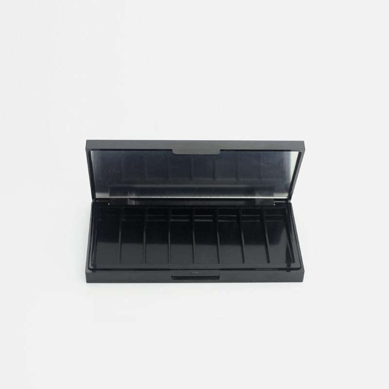 Factory Price Customize 8 Hole Black Makeup Palette Paper Packaging Box Eye Shadow Case