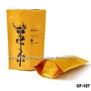 250g Zipper Stand up Foil Tea Bag with Bottom Gusset