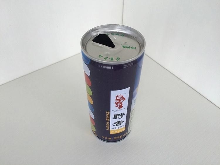 202*504 Empty Tin Can Supplier for Plant Beverage Packaging 330ml