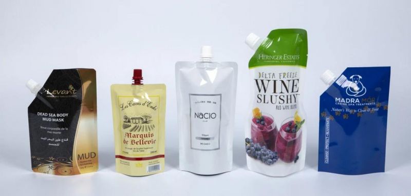 Customized Design Stand up Pouch with Spout for Juice& Drinking Packaging