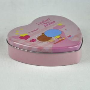 Christmas Heart Metal Cookie Gift Can Tin Box