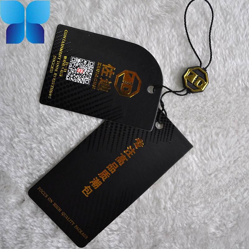 Printed Canvas Hangtag Plastic for Garment Labels