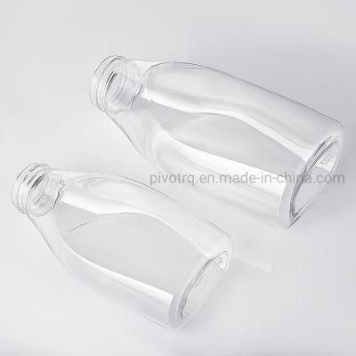 500g Pet Clear Honey Squeeze Plastic Bottle with Silicone Valve Cap