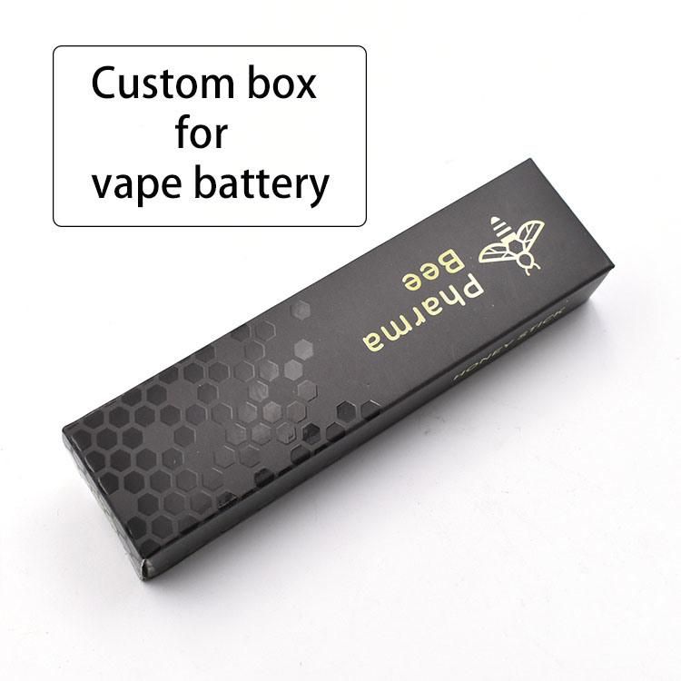 Custom Black Cardboard Paper Box for Vape Pen Vape Battery