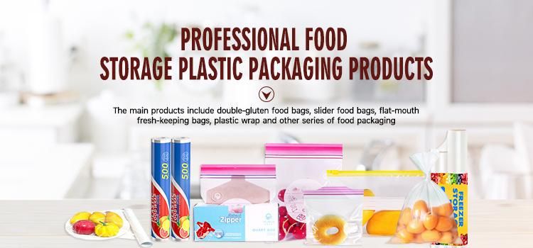 Wholesale BPA Free LDPE Leakproof Waterproof Flip Fold Top Sandwich Quart Gallon Snack Reusable Custom Seal Plastic Packaging Double Zipper Freezer Zip Lock Bag