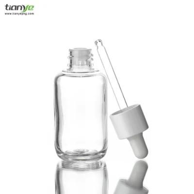 50ml Cylinder and Round Shoulder Essence /Serum/Dropper/Pump Pet Bottle