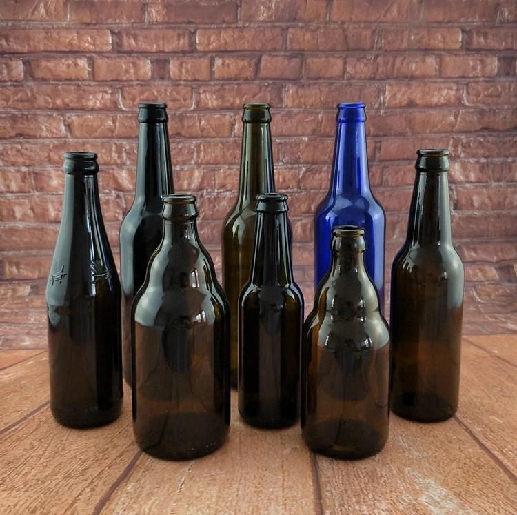 330ml Tawny Glass Empty Beer Bottle for Juice and Soda