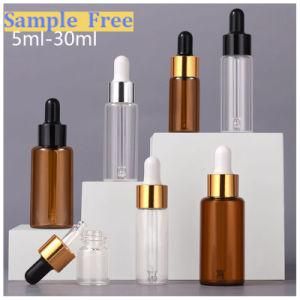 5m 10ml 15ml 20ml 30ml Amber Glass Bottle Dropper Bottle Essence Bottle