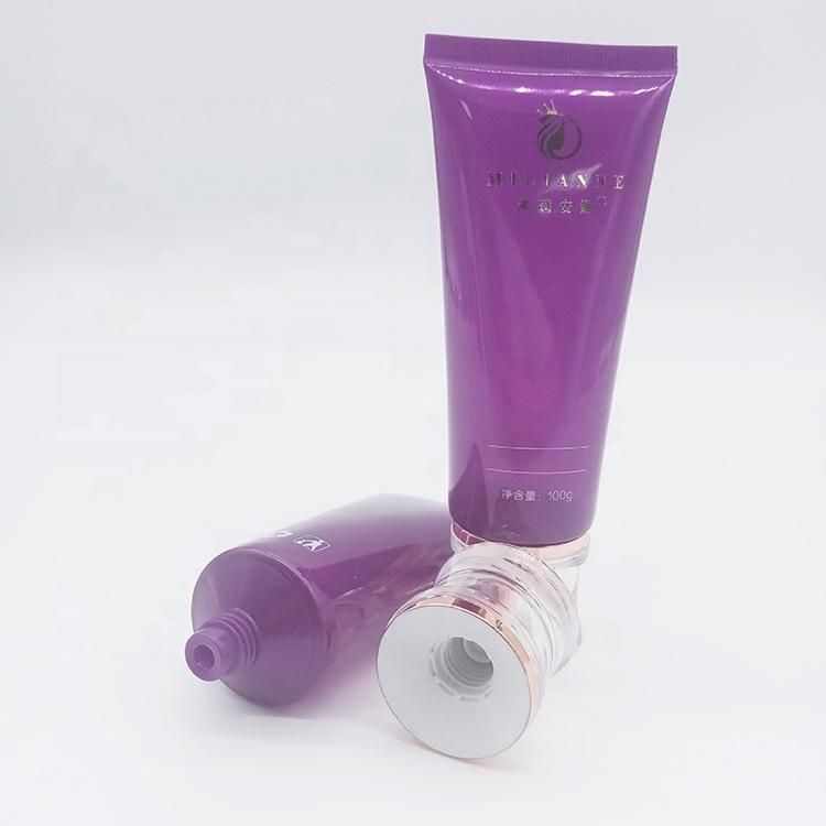 Empty Plastic Frost Sample Cosmetic Soft Tube with Screw Cover