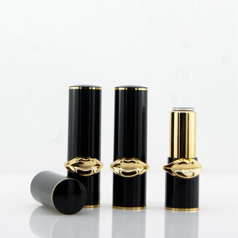 in Stock Ready to Ship Black Square Empty Design High Quality Lip Stick Tubes Empty Lip Stick Tube with Lip