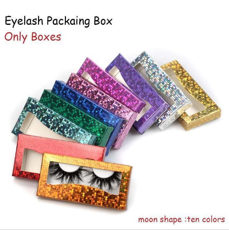 Custom Printed False Eyelashes Packaging Box Spot Wholesale Variety of False Eyelashes Box Optional Open Window Eyelashes Paper Gift Box