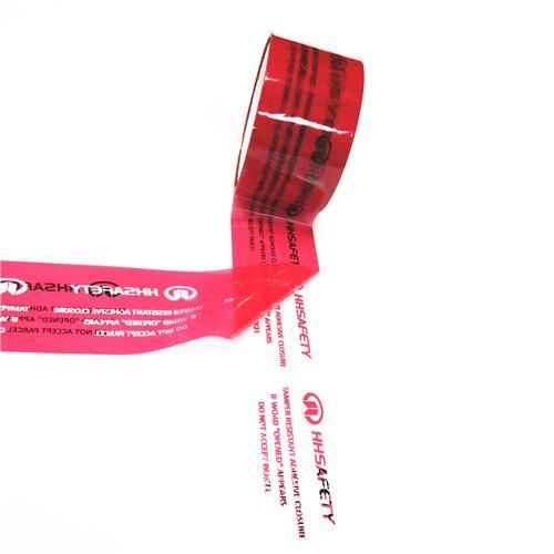 Tamper Evident Security Sealing Tape for Plastic Bag