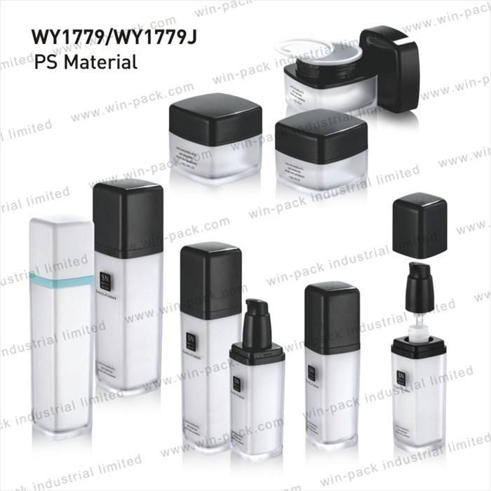 Hot Sell Square Empty New Design Acrylic Airless Cosmetic Bottle 30ml 50ml 100ml 120ml