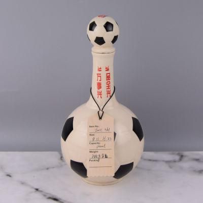 500ml Liquor Vodka Bottle Football Shape Ceramic Crafts Vodka Bottle