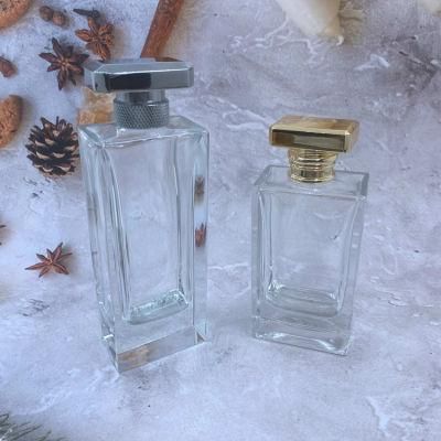 OEM 50ml 100ml Cosmetic Clear Spray Packaging Perfume Glass Bottle Empty Bottles