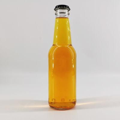 330ml Glass Beer Bottle with Crown Cap for Beverage Packaging