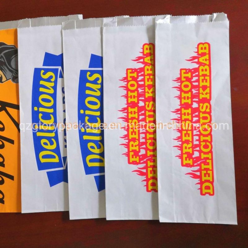 Disposable Food Packaging Tasty Doner Kebab Bag Foil Paper Bag