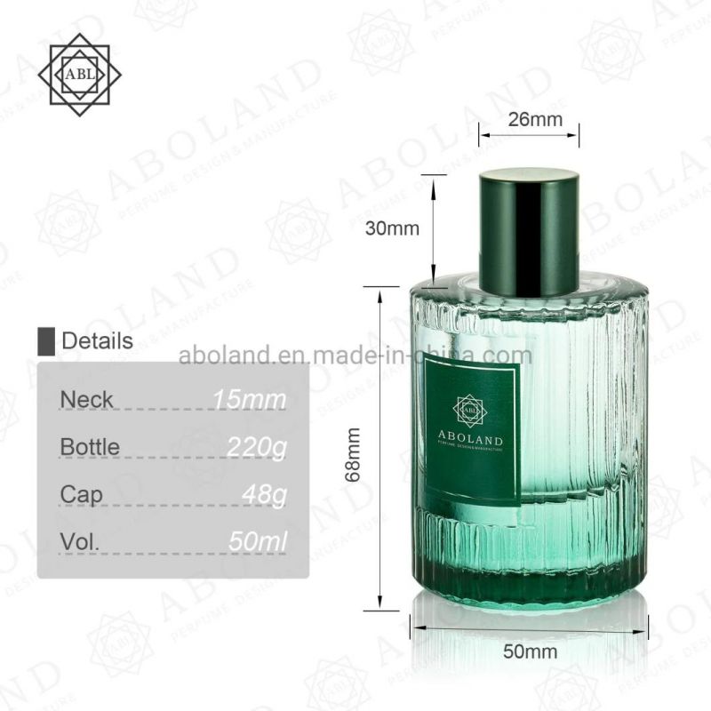 Wholesale 50ml Glass Perfume Bottle Custom Logo and Color