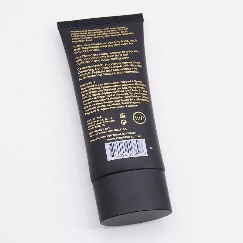 Creme Hydratante Traitement Tube Matt Oval Tube Cosmetic Plastic Packaging