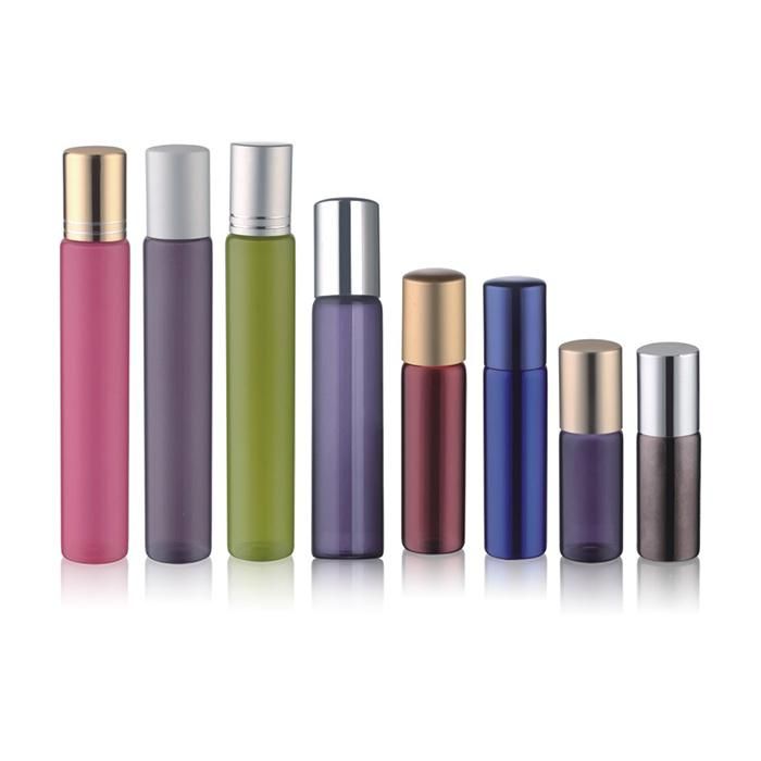 15ml Luxury Colorful Roll on Perfume Glass Bottles for Essential Oil Container with Gold Cap