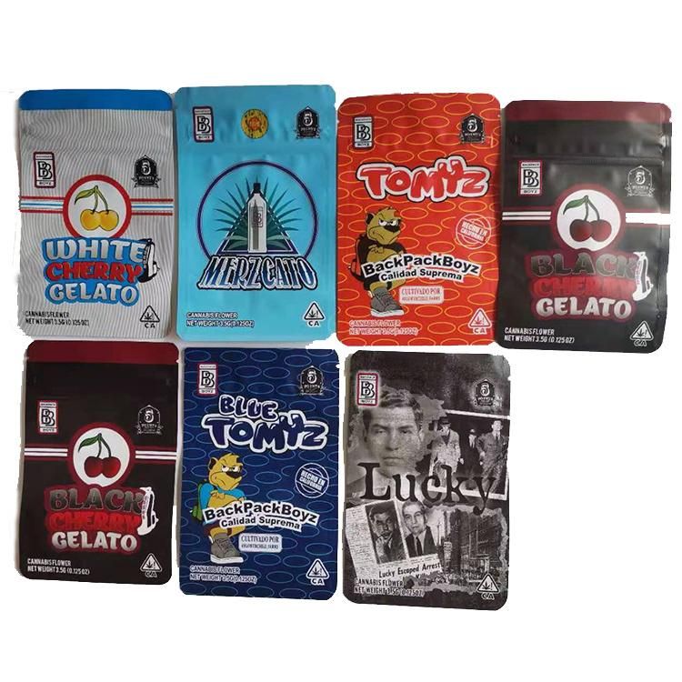 Small Mylar Bag/ Zip Lock Tobacco Pouch Zipper Foil Bag