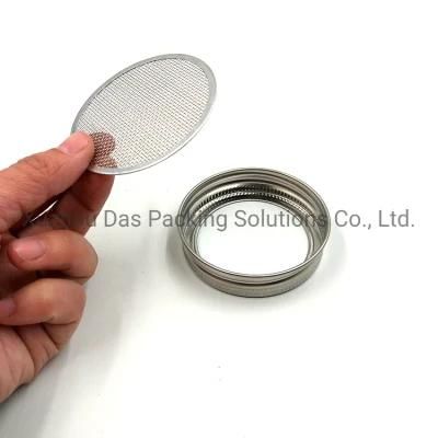 70mm Stainless Steel Wire Mesh Spouting Metal Lid for Mason Jar