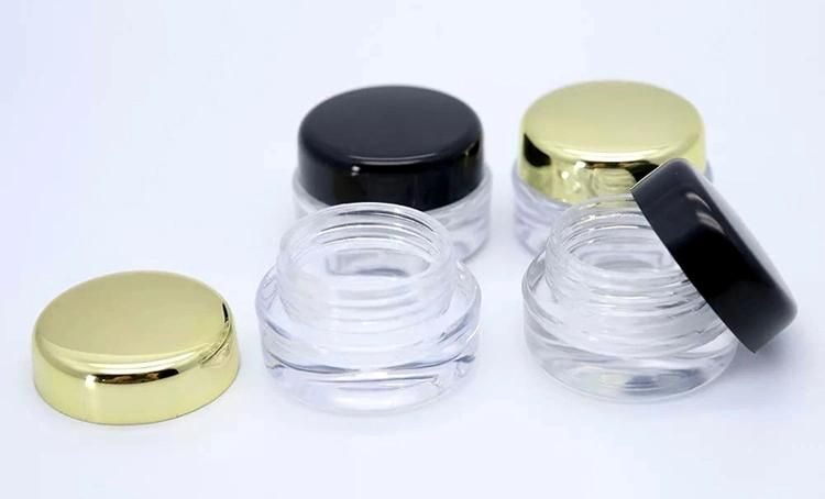 5g Mini Clear Empty Transparent Jar for Sample Trail