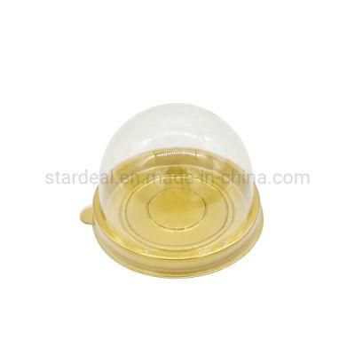 Samll Mini Round Domes Clear Pet Cupcake Plastic Box