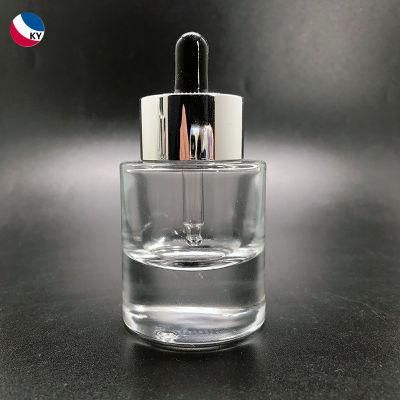 Empty Custom Cosmetic Jar 30ml 40ml 50ml Clear Bottles Cosmetic Packaging Serum Bottle with Dropper