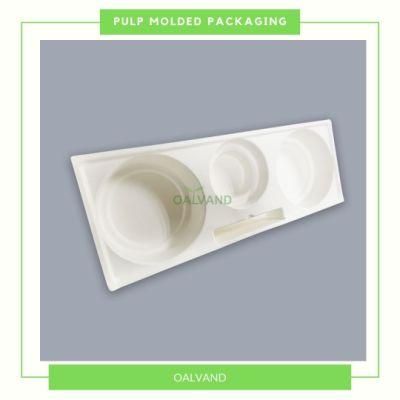 Customized Eco-Friendly Sugarcane Bagasse Pulp Molded Packaging for Electronics