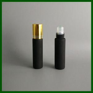 10ml Frosted Black Roller Ball Glass Perfume Bottle