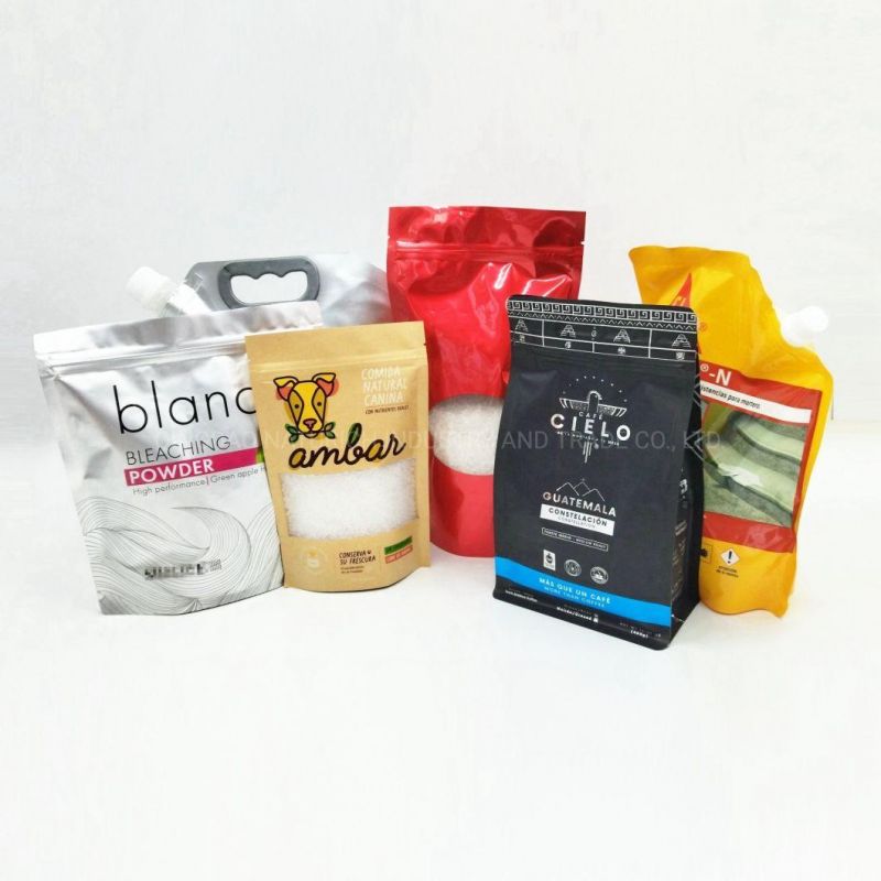 Digital Printing 454G Roasted Coffee Packaging Pouches Food Packing Plastic Zipper Bags