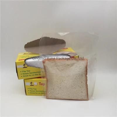 Fold Top Sandwich Food Packing Storage Poly Bag in Color Box