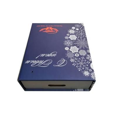 Online Custom Blue Free Printing Cardboard Drawer Box on Hot Sale