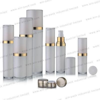 15ml 230ml Hot Selling Pretty Round Acrylic Bottle with Gold Pump