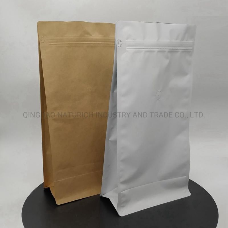 White Kraft Paper Stock Coffee Bag 2.5kg