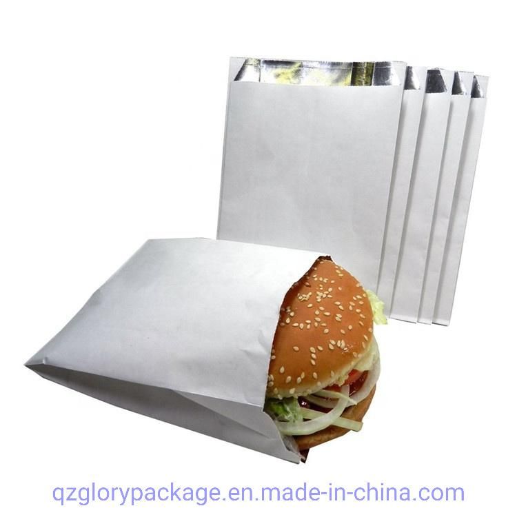 Kebab Bag with Gusset Foil Inside and Paper Ourside